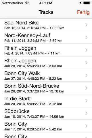 Tracked / GPS Location Tracker with GPX export screenshot 2