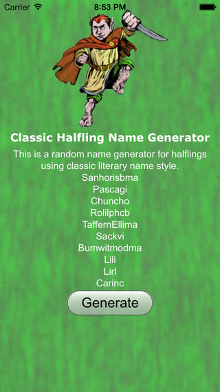 Halfling Name Gen Classic