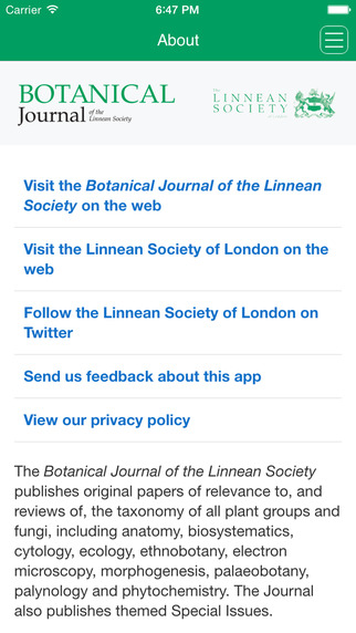 【免費教育App】Botanical Journal of the Linnean Society-APP點子