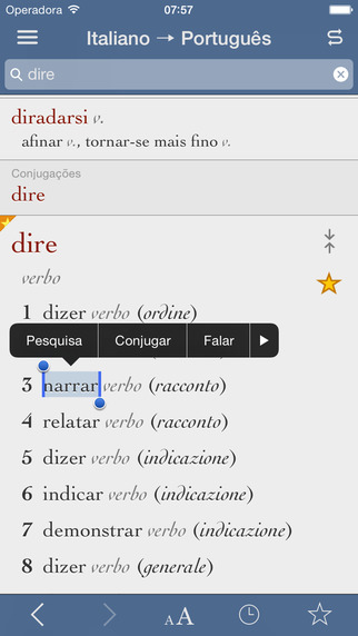 Italian-Portuguese Translation Dictionary and Verbs