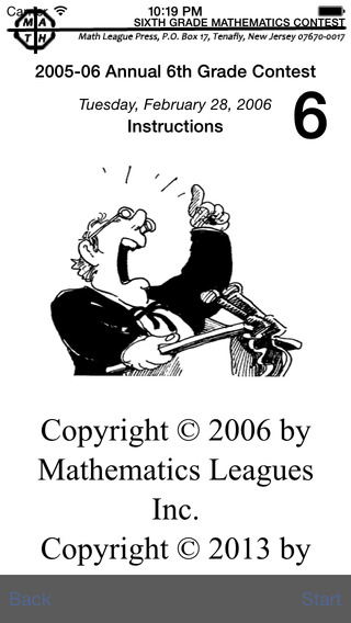 Math League Contests Questions and Answers Grade 6 2001-06