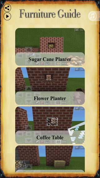 Furniture Guide for Minecraft : Crafty Guide and Secrets for MC