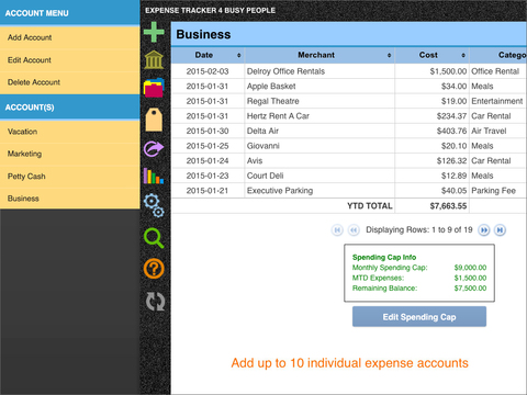 Expense Tracker 4 Busy People screenshot 2