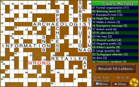 Ultimate Crosswords HD screenshot 3