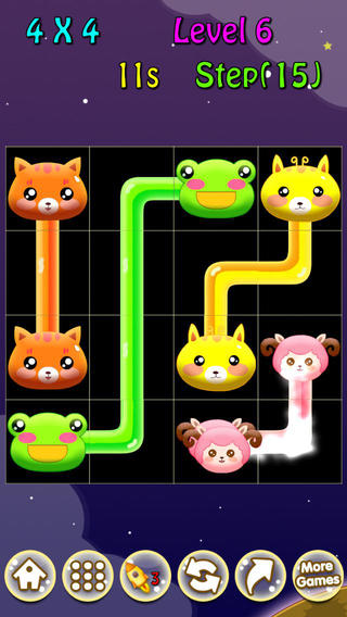 【免費遊戲App】Animal Link Flow Outer Space Heroes-APP點子