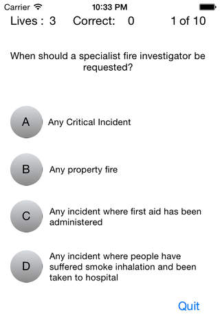 UK firefighters Quiz screenshot 3