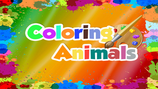 Animals Coloring Book For Kids - Preschool Toddler Make Great Artwork FREE APP