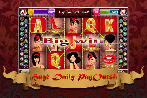 Lady In Red Slots - Your Ultimate Slot Experience with Wheel of Prizes and Bonus Games! screenshot 3