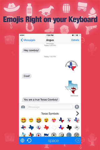 Texas Emoji Keyboard screenshot 4