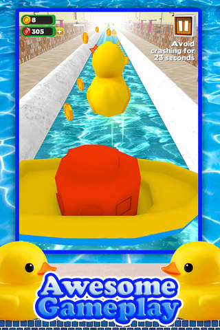 3D Rubber Ducky Girly Girl - All Fun Little Teenage Kid Swim Game for Free screenshot 2