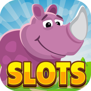 Mighty Zoo Animals Friends of the Rhino Slots Machine of Vegas Style 遊戲 App LOGO-APP開箱王