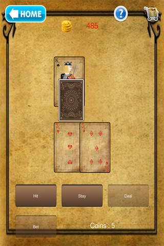 Blackjack 21 Egyptian Adventure Multi-hand Basic strategy pro screenshot 2
