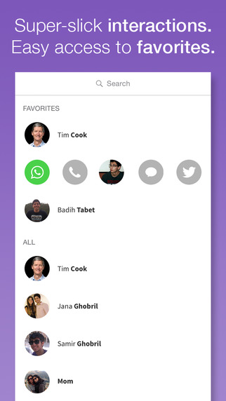 Mingle: Action-Based Contacts