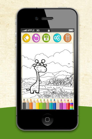 Animals coloring book – paint drawings screenshot 4