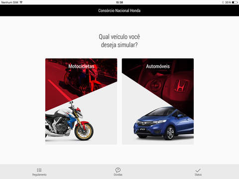 Consórcio Honda para iPad screenshot 2