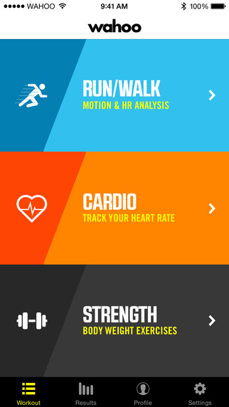 RunFit - Bluetooth connected Running Gym and Strength Workout Tracking with Heart Rate Training