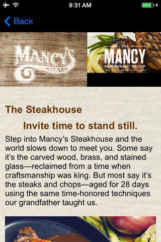 Mancy's Restaurant Group screenshot 3