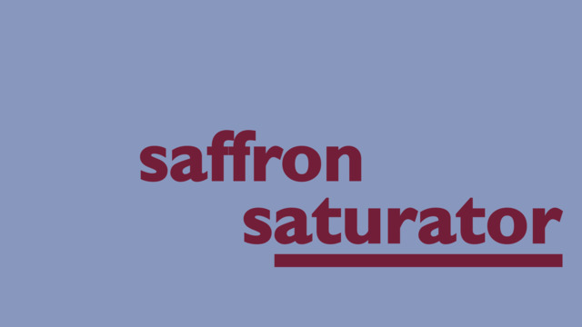 Saffron Saturator