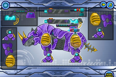Assembly machines Rhino: Robot zoo series-2 player screenshot 4