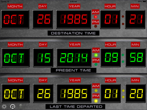 back to the future time circuits app