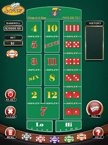 【免費遊戲App】Scossa High-Low Craps-APP點子