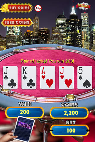Ace Lucky Cards - Free Video Poker Simulation Game screenshot 2