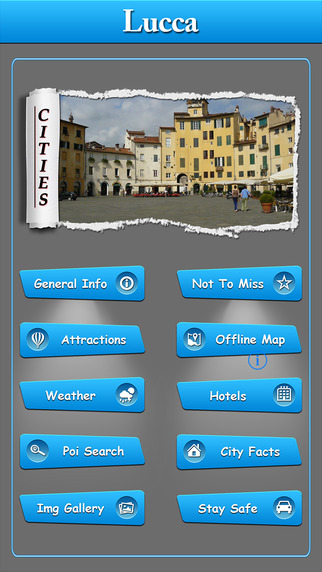 Lucca Offline Map Travel Guide