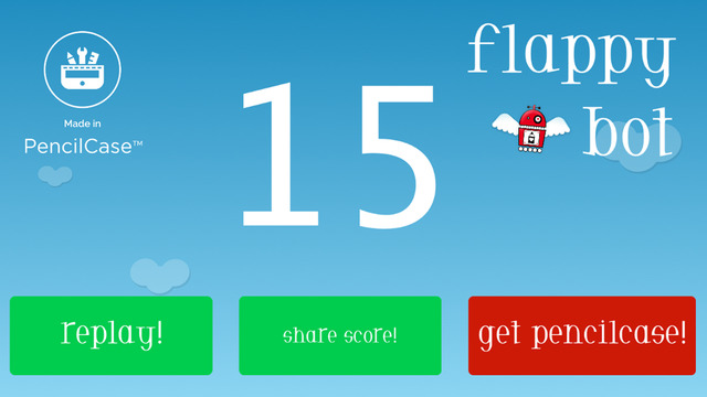 【免費遊戲App】Flappy Bot: Made in PencilCase-APP點子