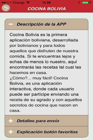 Cocina Bolivia screenshot 2