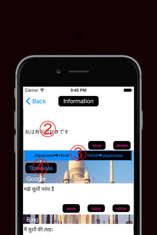 Japanese to Hindi Translator Language & Dictionary screenshot 2