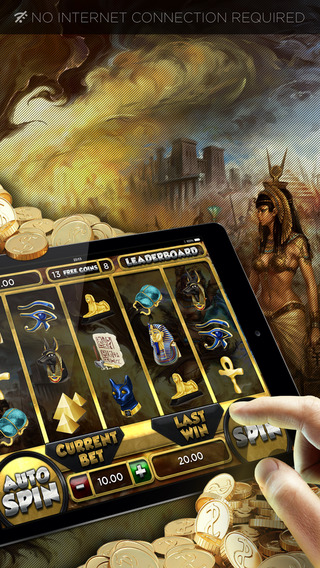 Pharaoh Egypt Casino Slots - FREE Win Bonus Coins In This Fabulous Machine