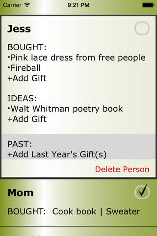 Christmas List by Red Room Software screenshot 2