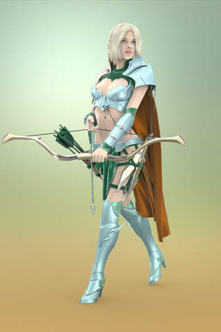 Figuromo Artist : Dark Elf - 3D Color Combine & Design Fantasy Sculpture screenshot 4