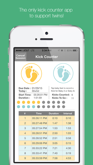 【免費健康App】Baby Kick Counter & Monitor - Fetal movement and pregnancy tracker.-APP點子