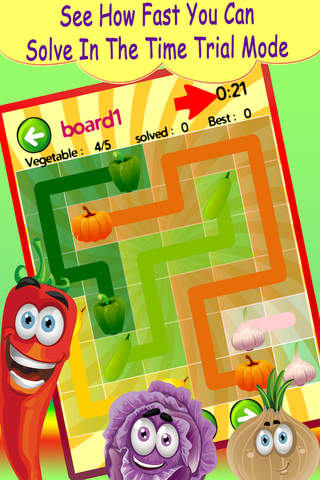 A Connecting Vegetable Flow - Free Game For Kidz screenshot 2