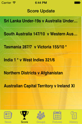 Cricket World Cup 2015 - Live Score & Updates screenshot 2