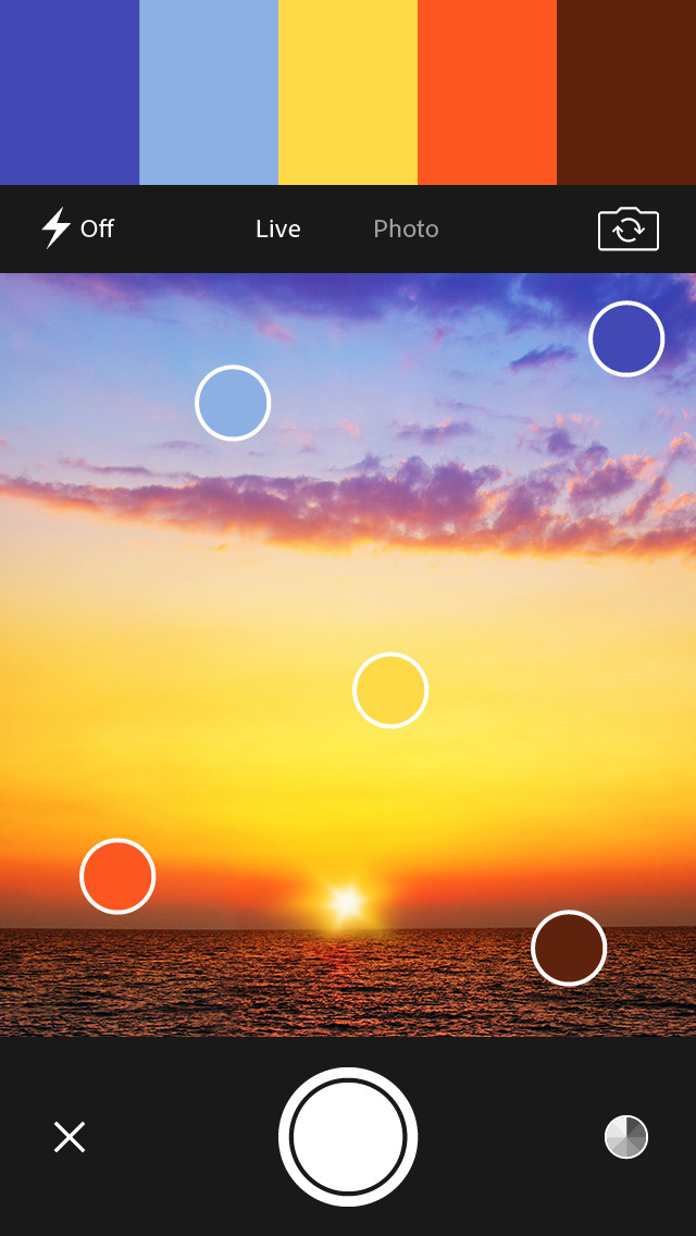 Adobe Color CC – capture color themes Screenshot on iOS