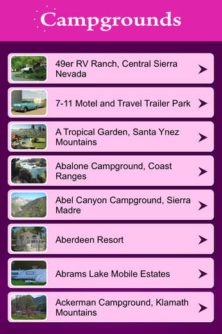 California Campgrounds and RV Parks screenshot 2