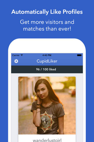 CupidLiker - Auto Liker For OkCupid screenshot 2