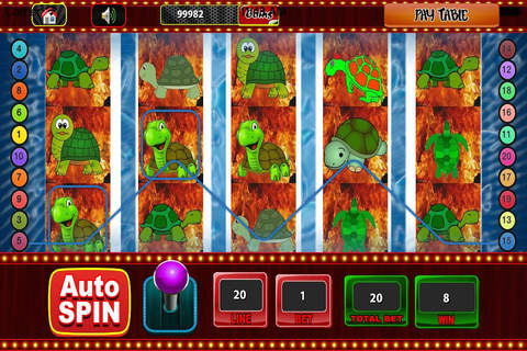 Turtle With Fire Slot "Hot Casino" screenshot 2