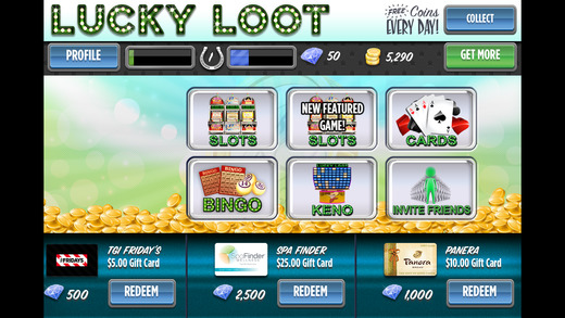 Lucky Loot Casino – featuring Slots Blackjack Bingo Keno and more
