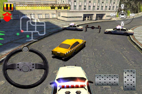 3D Gangster Taxi Parking - eXtreme Car Driving & Police Chase Simulation Games screenshot 3