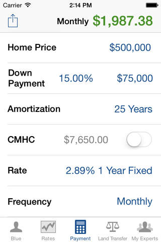 Blue Mortgage Inc. screenshot 2