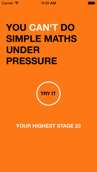 SMUP: Simple Math Under Pressure