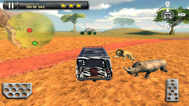 【免費遊戲App】3D Safari Parking Free - Realistic Lion, Rhino, Elephant, and Zebra Adventure Simulator Games-APP點子