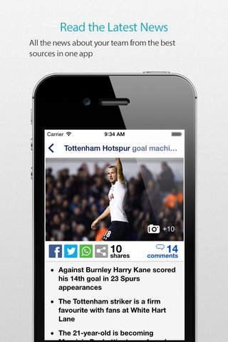 Tottenham Football Alarm — News, live commentary, standings and more for your team! screenshot 3