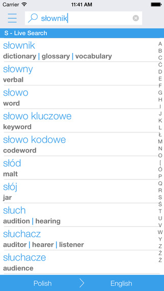 【免費教育App】Polish English Dictionary and Translator (Słownik polsko – angielski)-APP點子