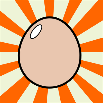 Mr Egg jumps up and down in an endless way to his home LOGO-APP點子