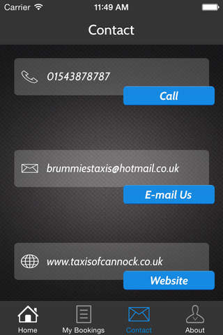 Brummies Taxis Cannock . screenshot 4