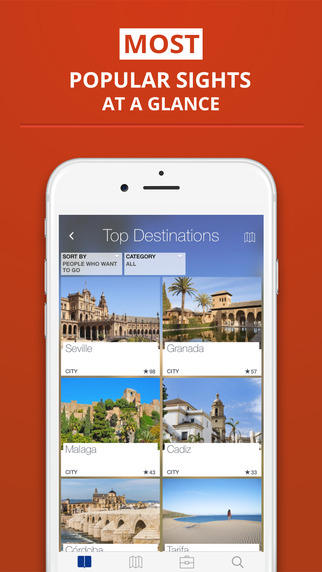 【免費旅遊App】Andalucía - your travel guide with offline maps from tripwolf (guide for sights, tours and hotels in Sevilla, Granada, Málaga and much more)-APP點子